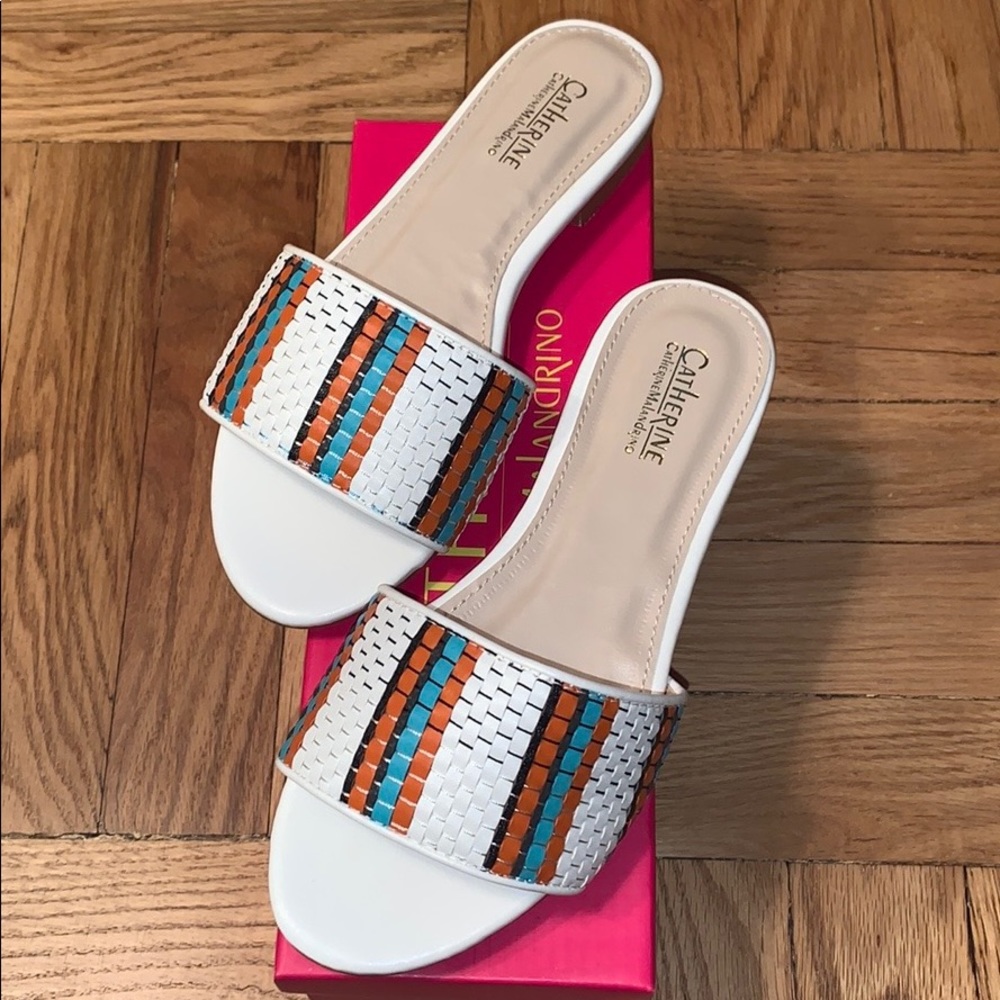 Catherine Malandrino ROYA White Sandals BN SZ 6